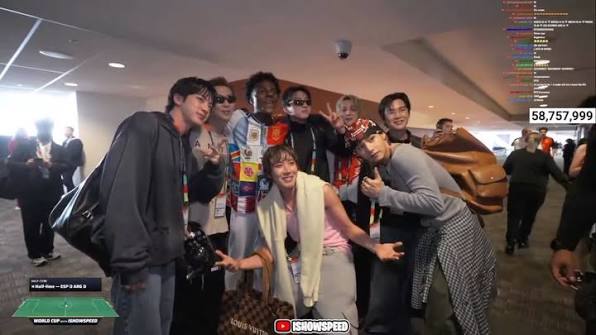 BTS meet IShowSpeed